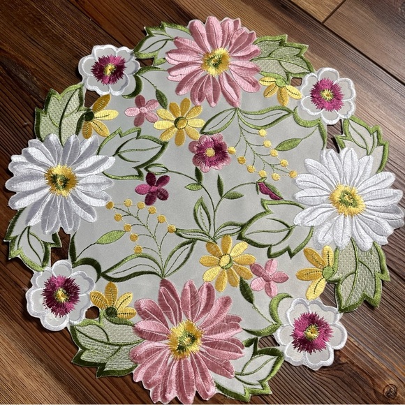 Seasonal Placemat Set Of 6 ~Hearts, Shamrocks, Flowers, Leaves, Poinsettias - Picture 10 of 15